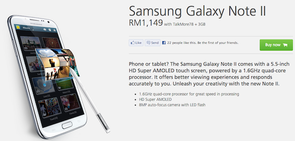 Maxis Note II RM1999