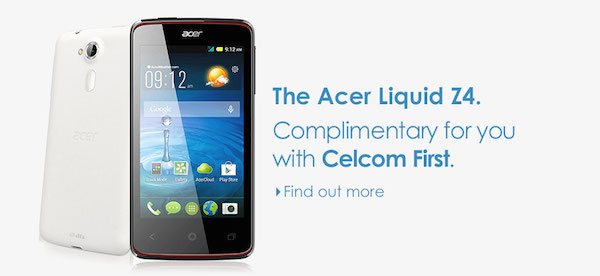 Celcom Acer Liquid Z4