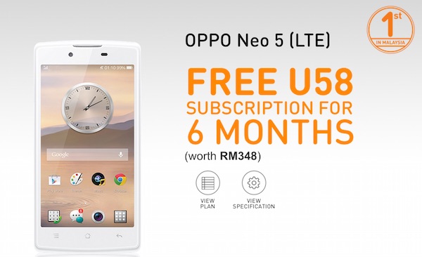 U Mobile Oppo Neo 5