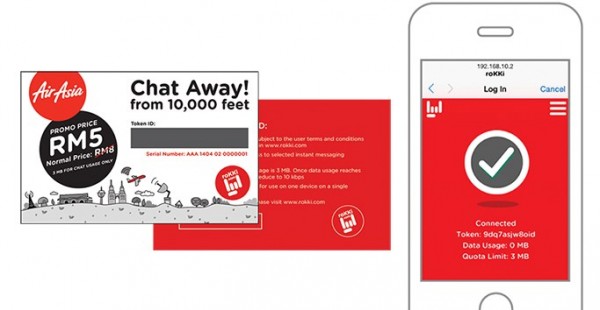 AirAsia RoKKI Chats Inflight Wi-Fi Service