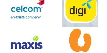 malaysia telco logo digi maxis u mobile celcom