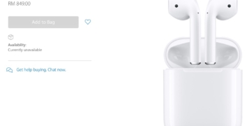 Apple AirPods RM849 Malaysia