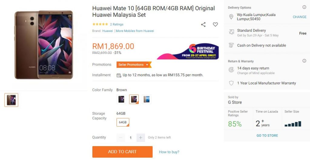 mate 10 lazada deal 5