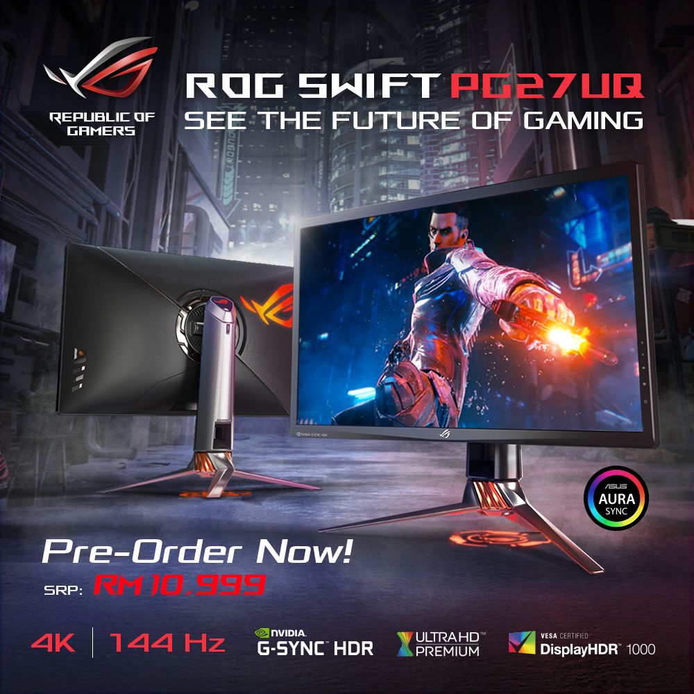 Asus ROG Swift PG27UQ preorder