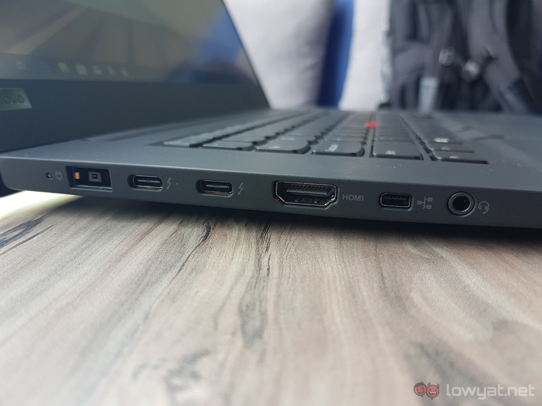 lenovo thinkpad p1 ports left