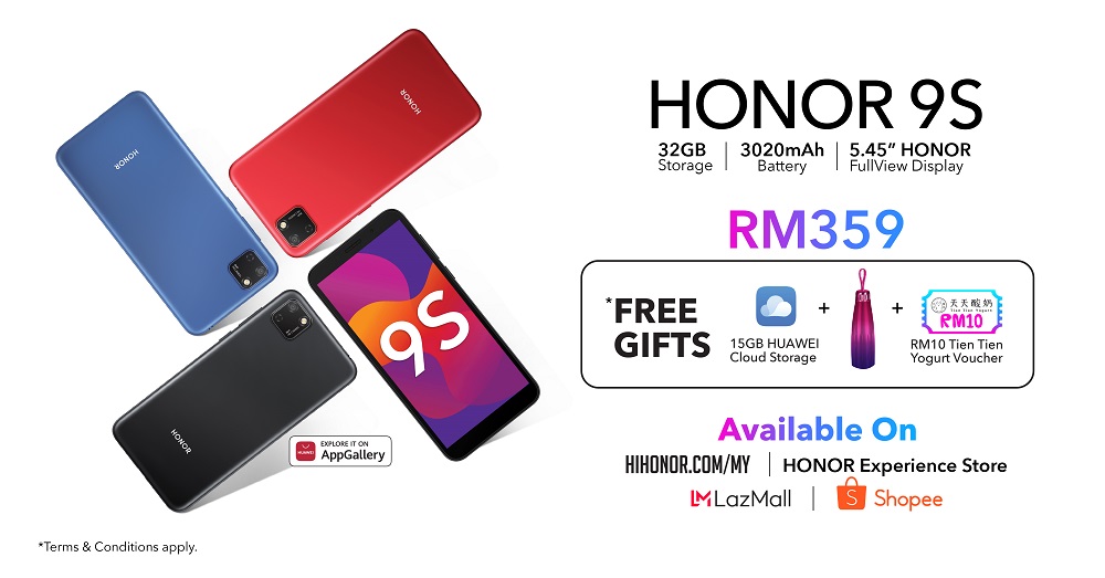 HONOR 9S promo