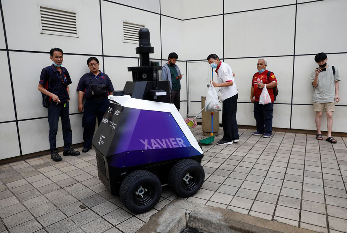 Singapore Trials Patrol Robots Xavier Toa Payoh Central