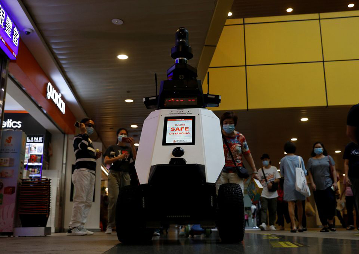 Singapore Trials Patrol Robots Xavier Toa Payoh Central