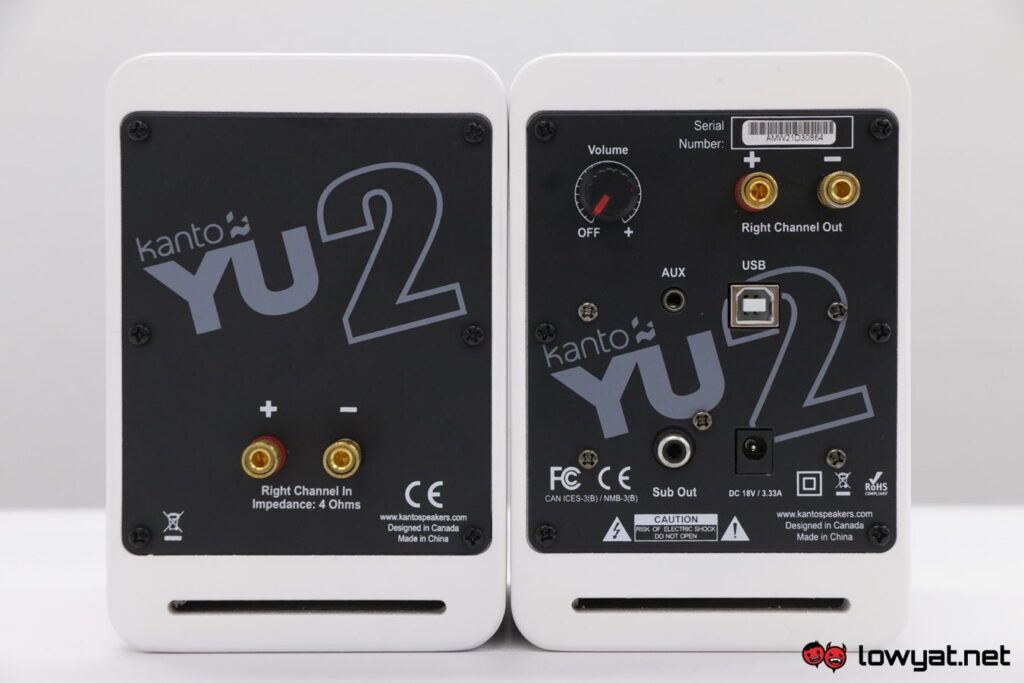 Kanto Yu2 Speakers back 2