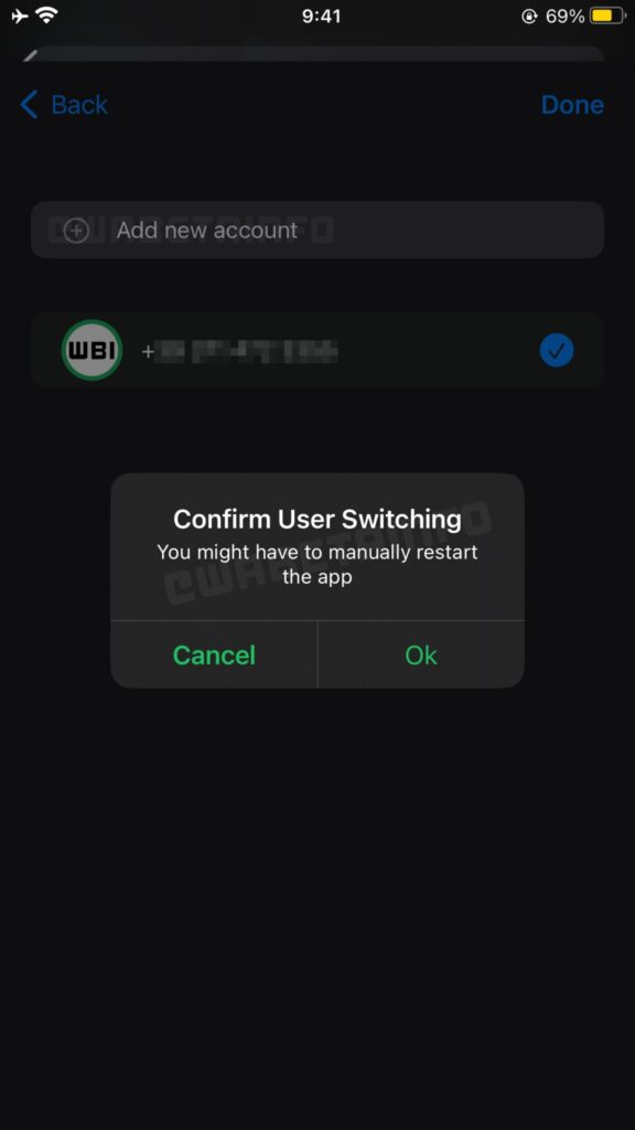 WhatsApp Beta new multi-account feature